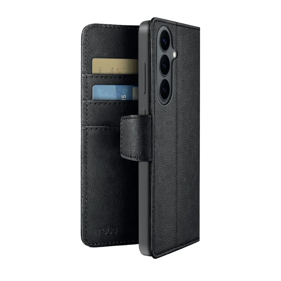 SBS Wallet Classic Mag Handyhülle Samsung S26 Schwarz Magnet