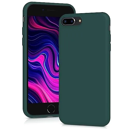 YATWIN iPhone 7 Plus / 8 Plus Silikonhülle Piniengrün matt