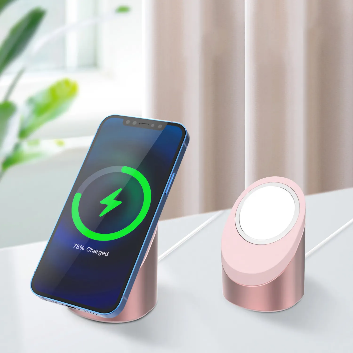 arktis NightStand MagSafe Ladestation silber