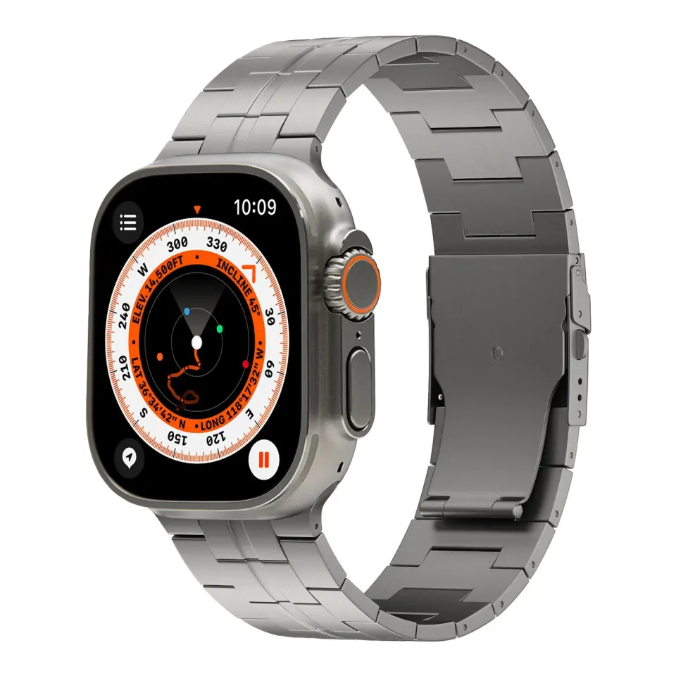 arktisband TITANIUM X-15 Apple Watch Ultra Armband Titan Natur