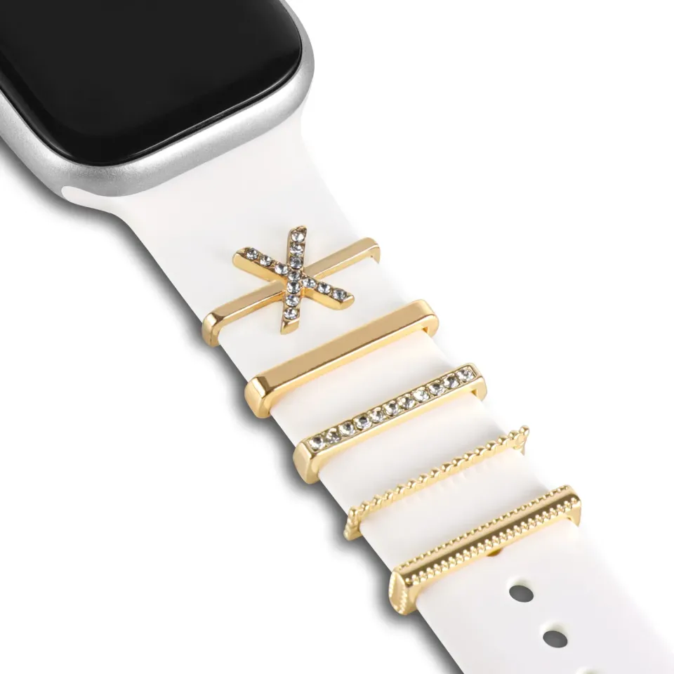 arktisband Buchstabe X Charm für Apple Watch Edelstahl Gold