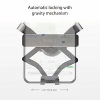 SBS Auto-Handyhalterung Lüftung Gravitation Metall 80 mm