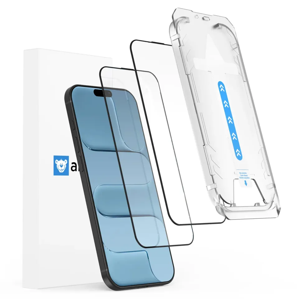 arktis iPhone Air Panzerglas Schutzfolie 2 Stück blasenfrei