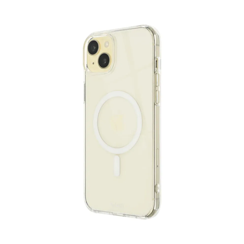 Artwizz ClearClip+Charge iPhone 15 Plus Hülle transparent MagSafe