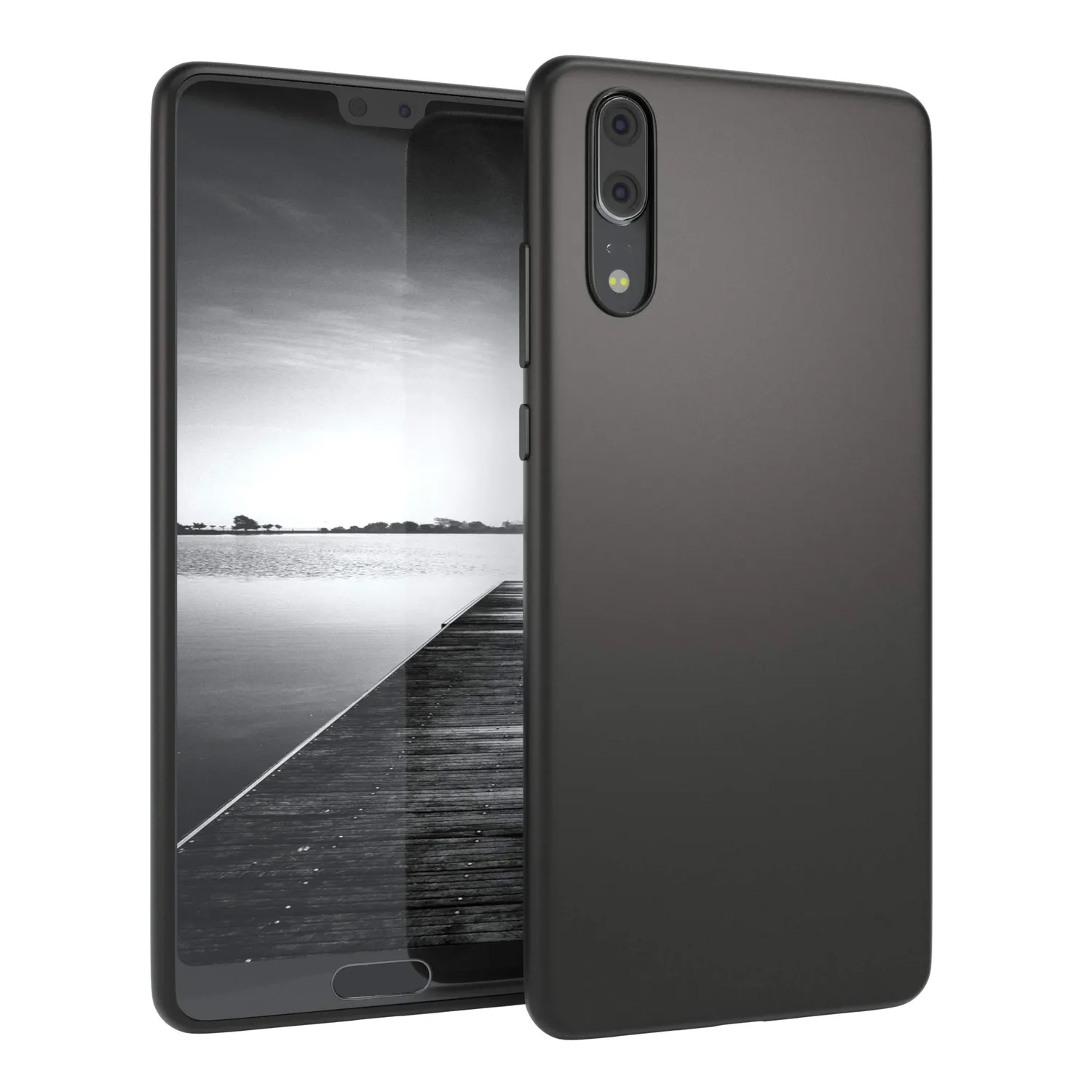 EAZY CASE Huawei P20 Klapphülle Schwarz Book mit Kartenfach