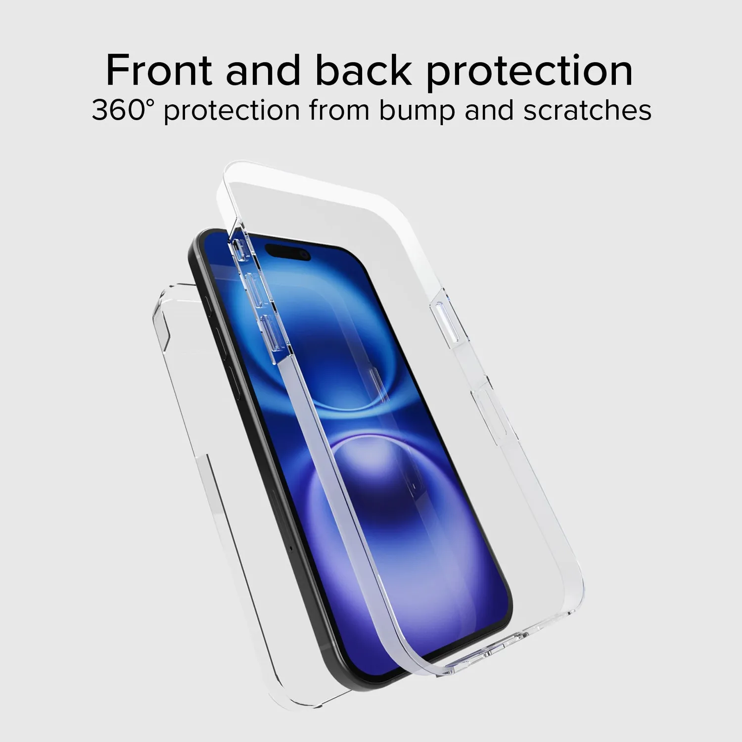 SBS Extreme Full Body 360° Hülle iPhone 16 Plus transparent