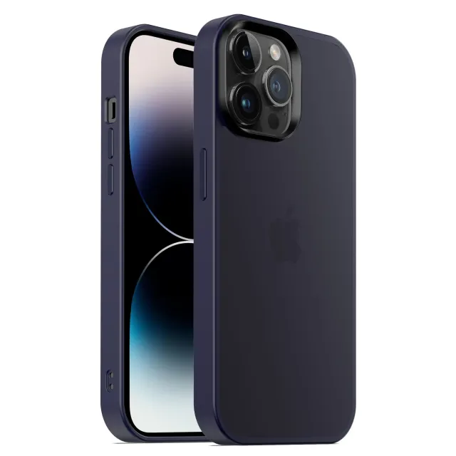 arktis iPhone 15 Pro Case Matt Sturmblau TPU