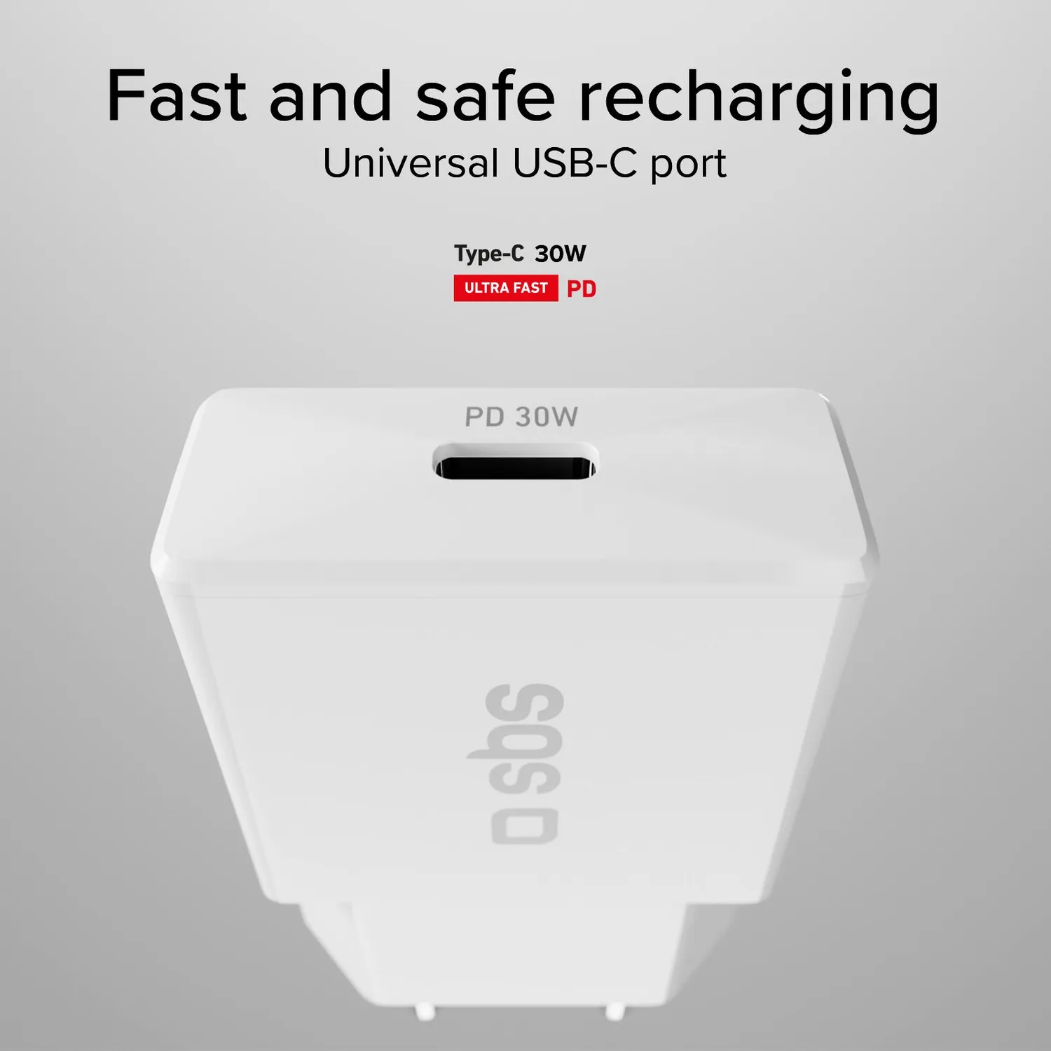 SBS 30W GaN USB-C Ladegerät Power Delivery ultra-slim