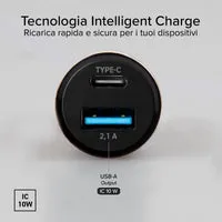 SBS Kfz-Ladegerät USB-C USB 3,1A schwarz schnell