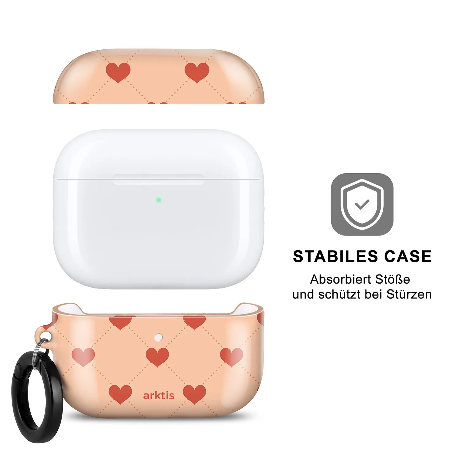 arktis Love AirPods Pro 3 Hülle Polycarbonat