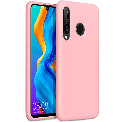 YATWIN Huawei P30 Lite Silikonhülle Rose ultradünn