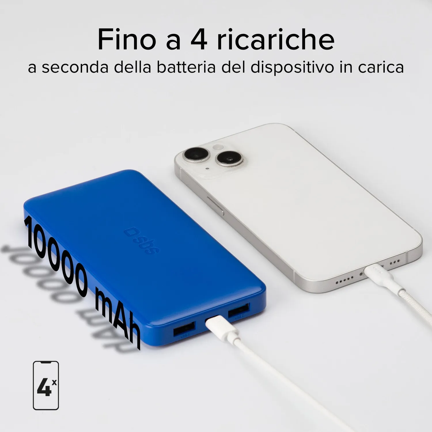 SBS 10000 mAh Powerbank extra slim Intelligent Charge
