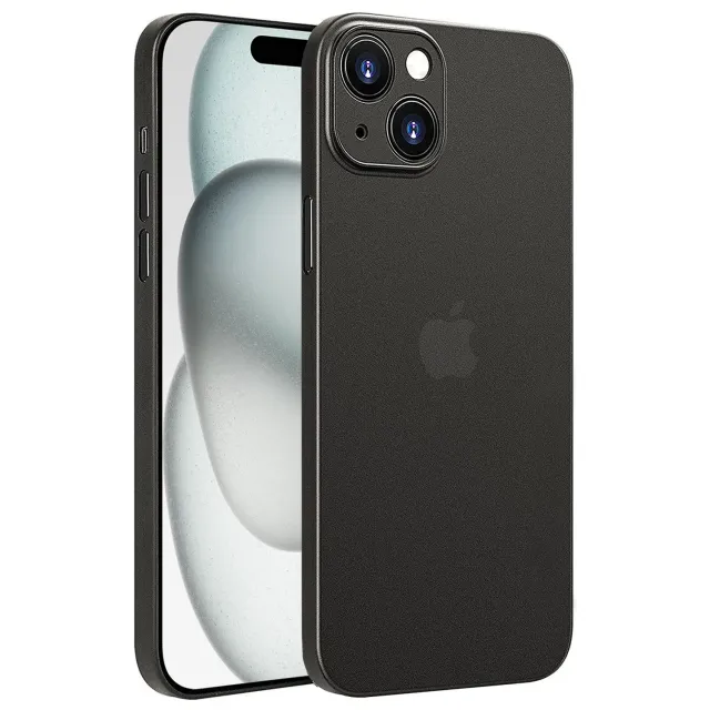 arktis iPhone 15 ULTRADÜNN Hülle Schwarz-Transparent