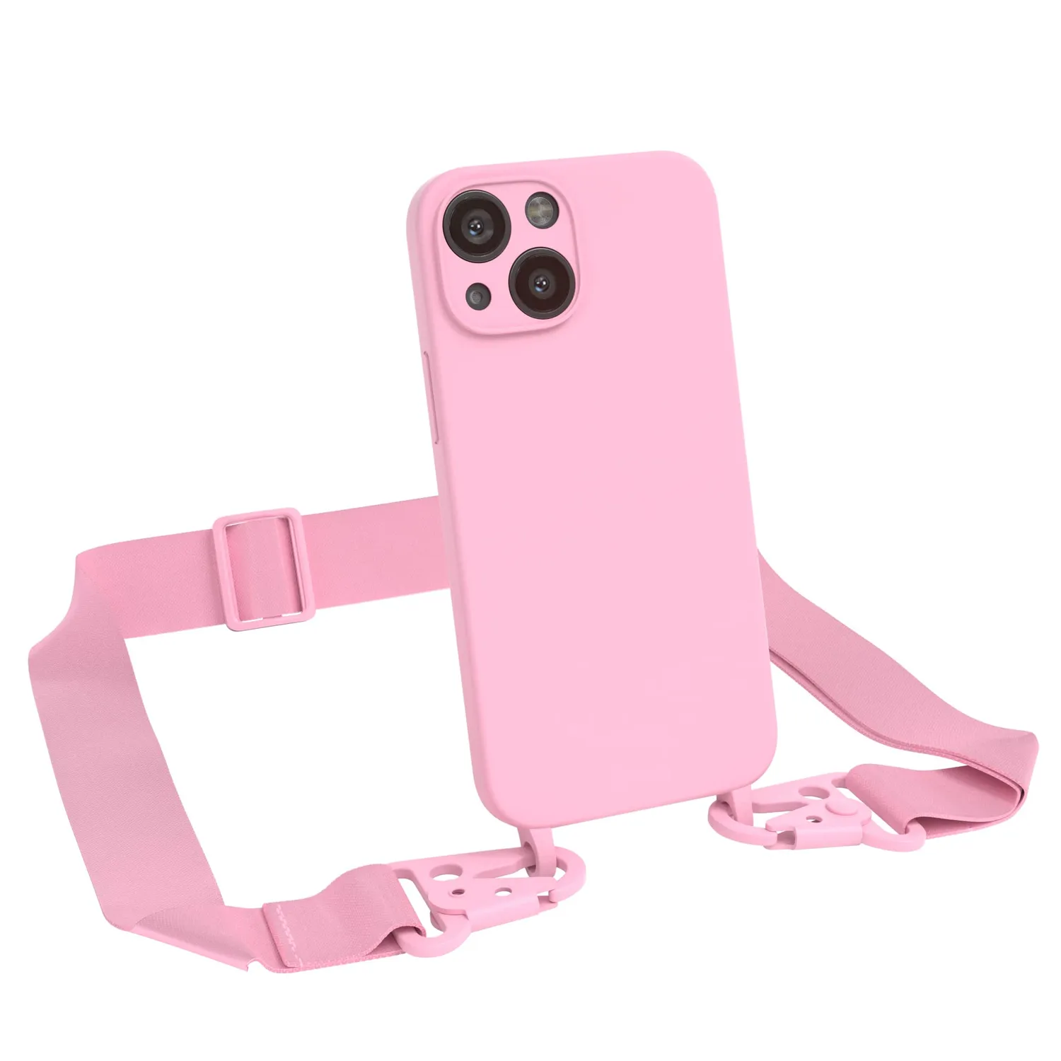 EAZY CASE iPhone 13 Mini Handykette Beere Silikon Band