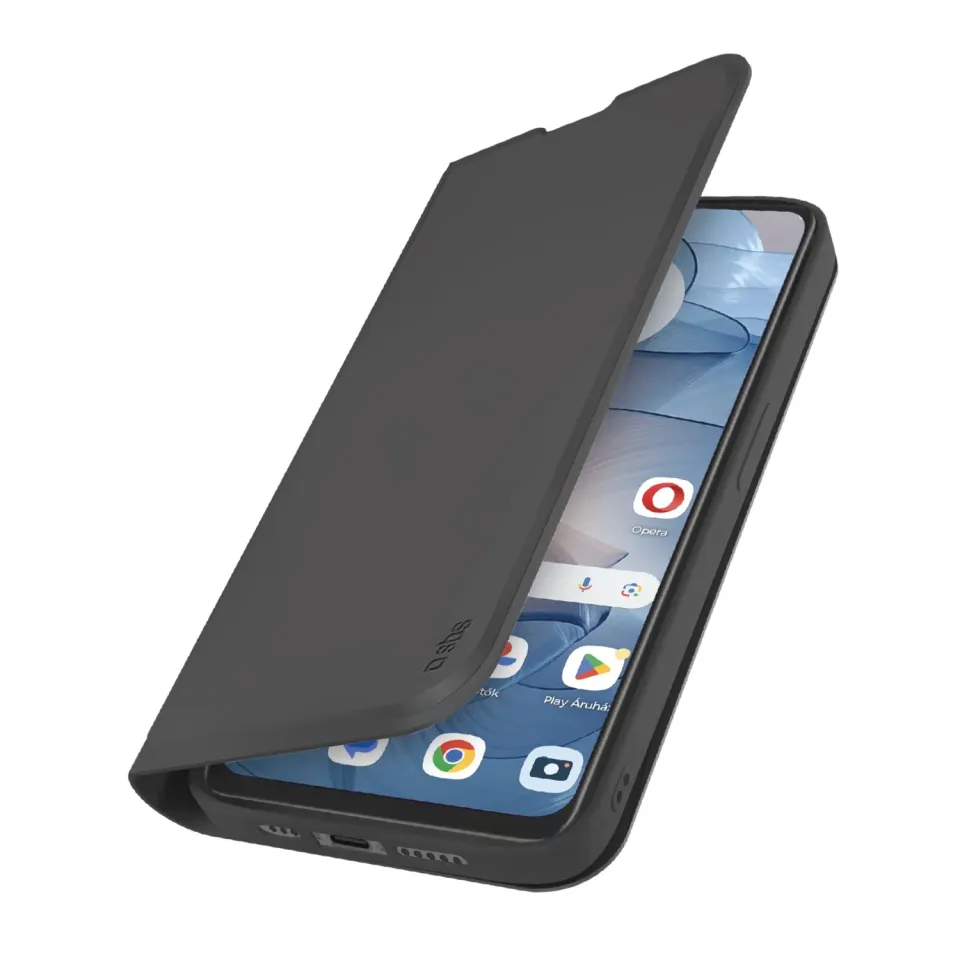 SBS Wallet Smooth Bookcase Moto G24 Power schwarz Kartenfach