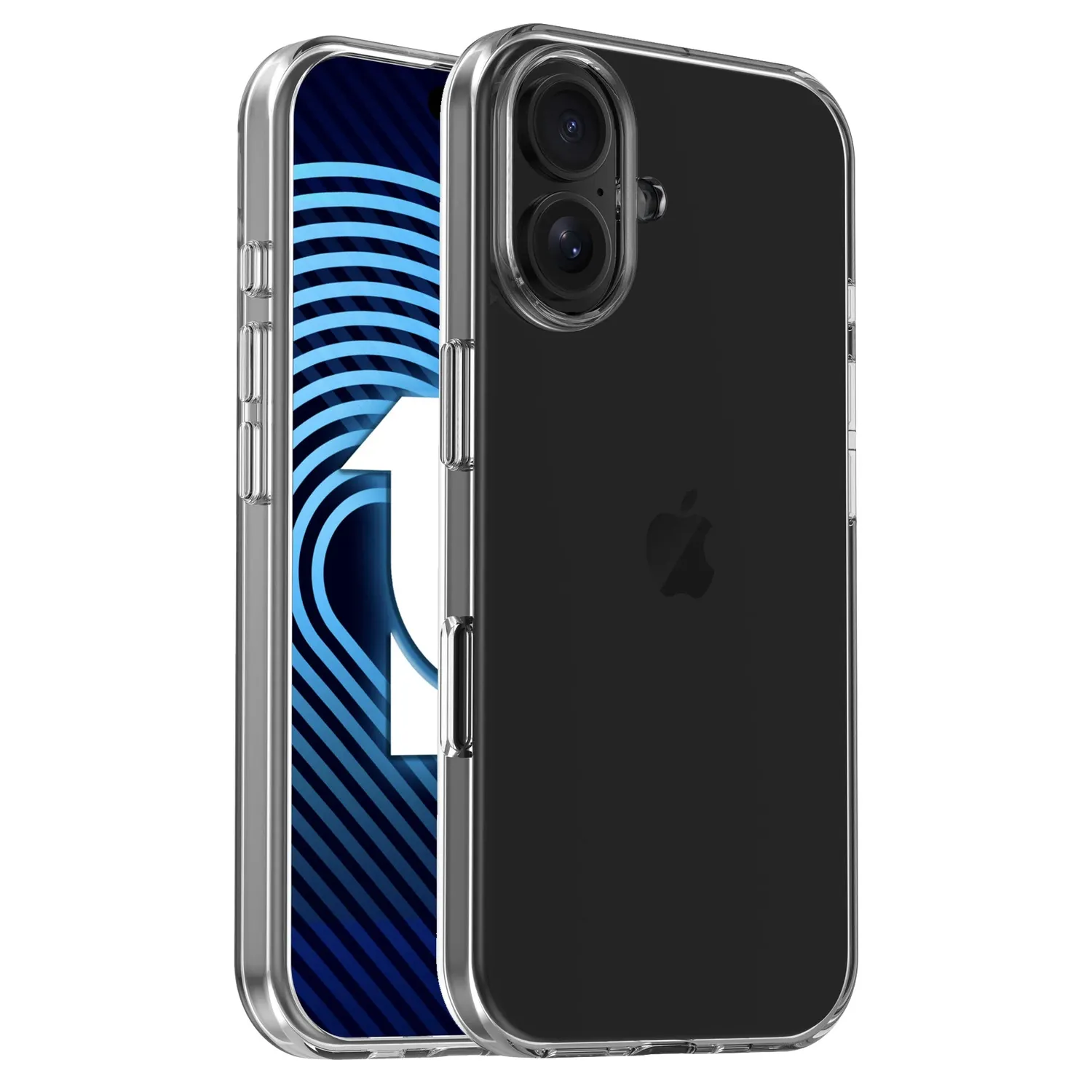 arktis iPhone 16 Sparpaket Hülle+Glas transparent Qi