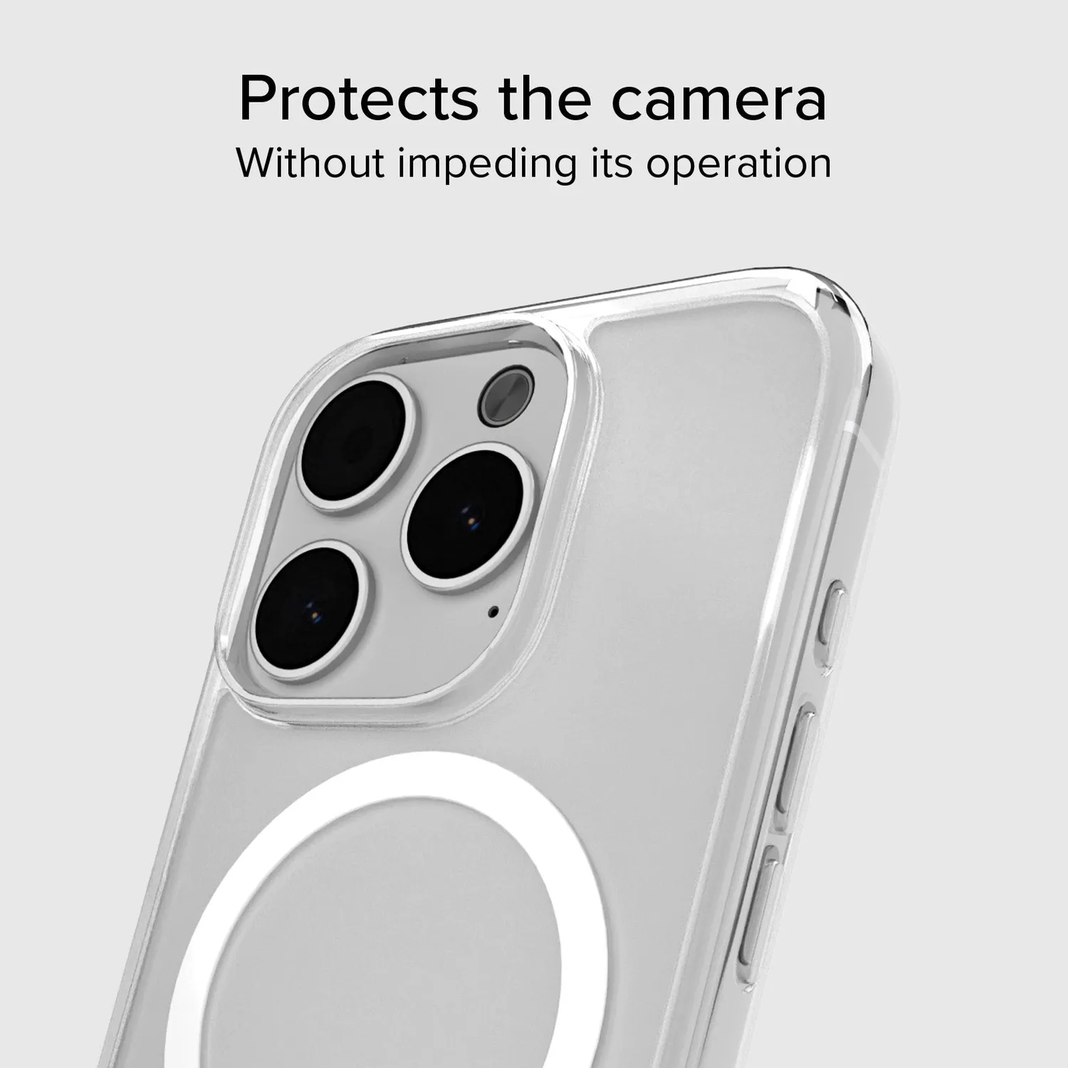 SBS iPhone 15 Pro Max Hülle transparent MagSafe