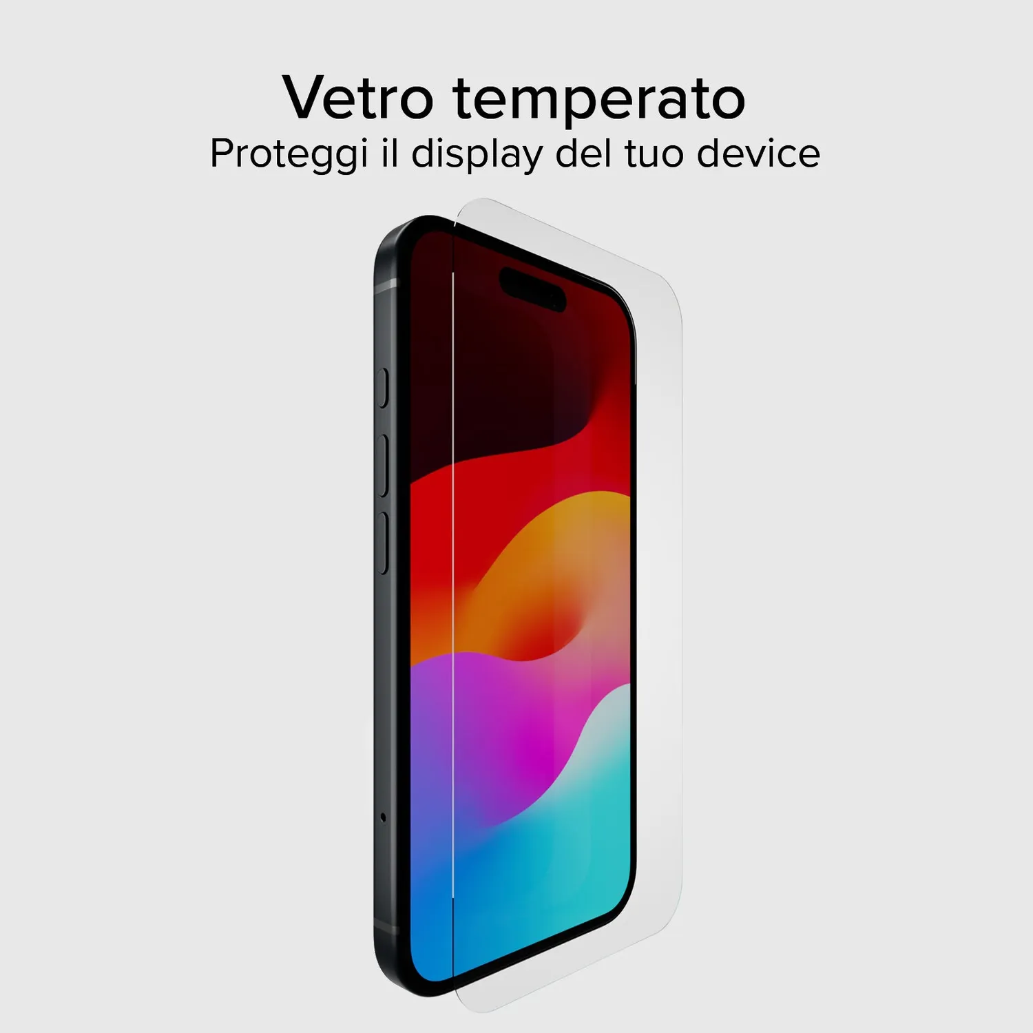 SBS Displayschutzglas iPhone 15 Plus 16 Plus transparent