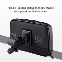 SBS Fahrrad-Handyhalterung Lenker wasserdicht 360° schwarz
