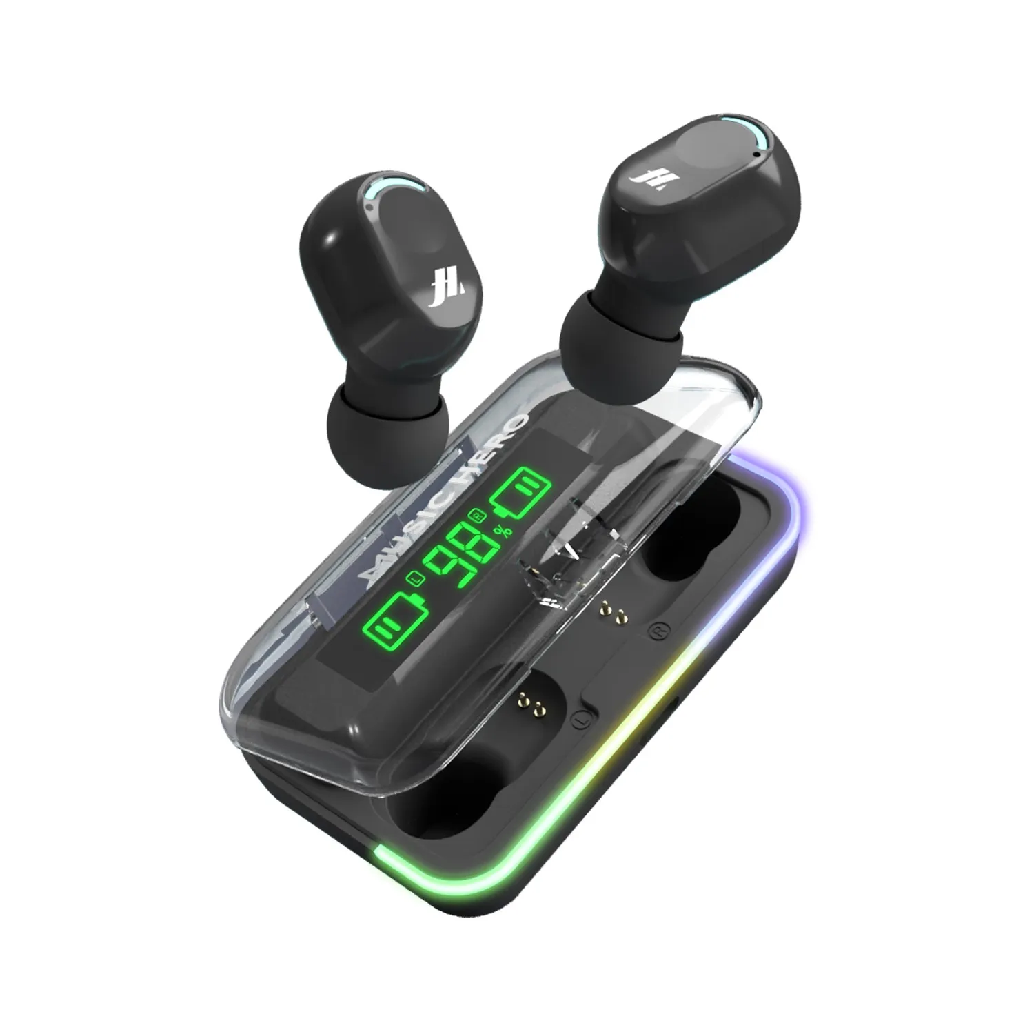SBS Kombo TWS Kopfhörer Bluetooth mit Ladebox LCD