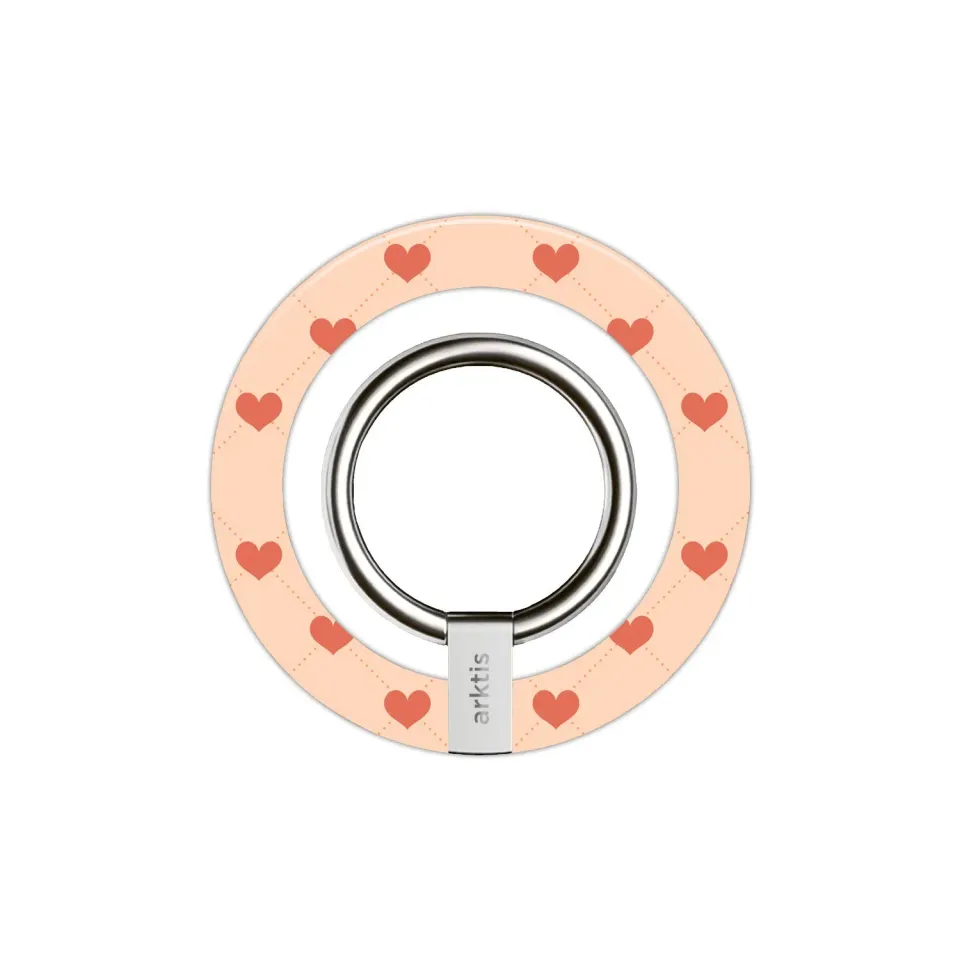 arktis MagSafe Ringhalter Love Griff Ständer Silber