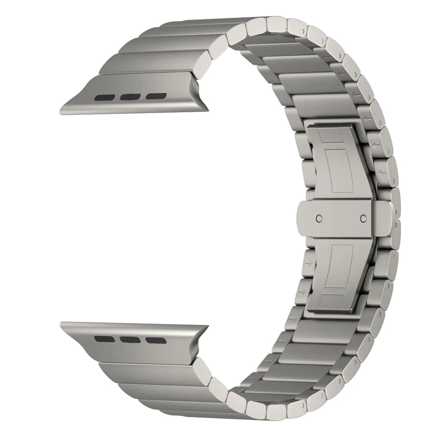 arktisband Phantom Apple Watch Ultra Titanarmband Schwarz