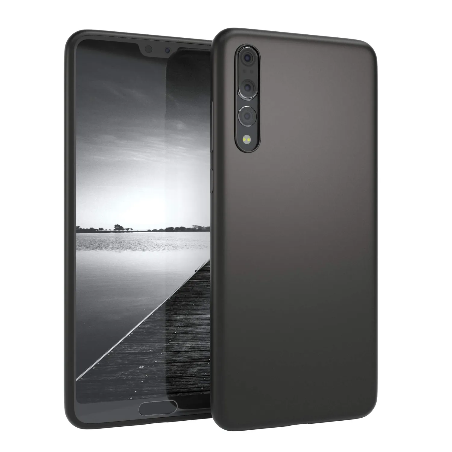 EAZY CASE Huawei P20 Pro Klapphülle Schwarz mit Standfunktion
