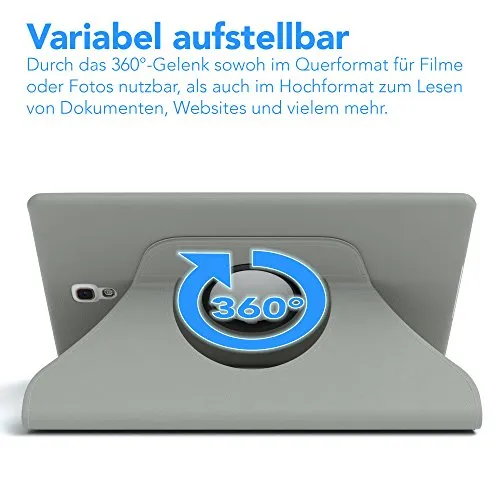 EAZY CASE Tablet Hülle Galaxy Tab 2 7.0 Hellgrau 360°