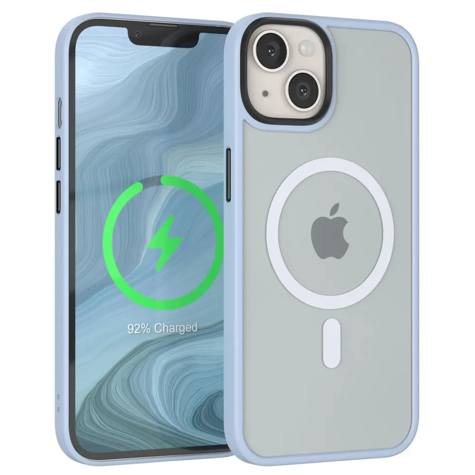EAZY CASE Hybrid Magnet iPhone 13 MagSafe Himmelblau