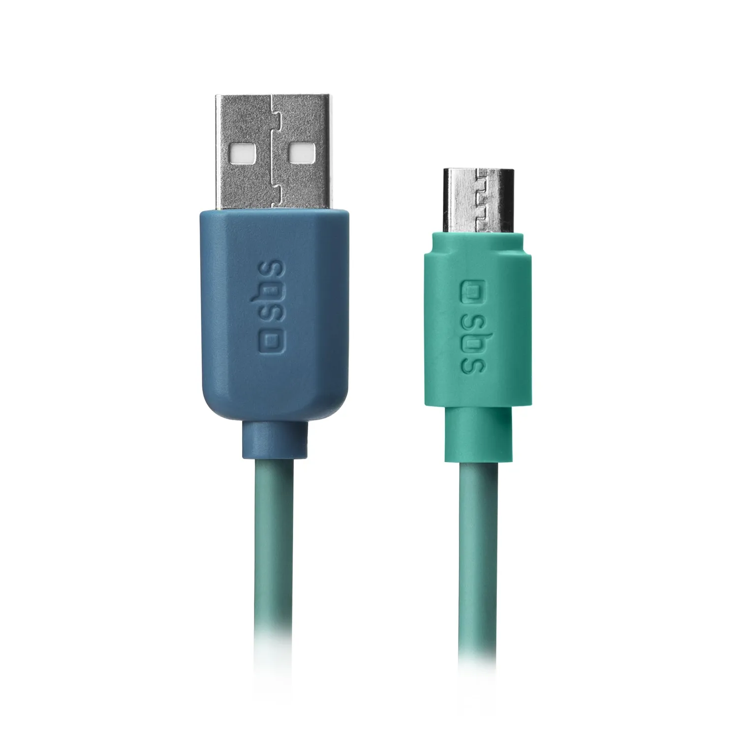 SBS Pop USB-Kabel Micro-USB 1 m Blau Datenkabel