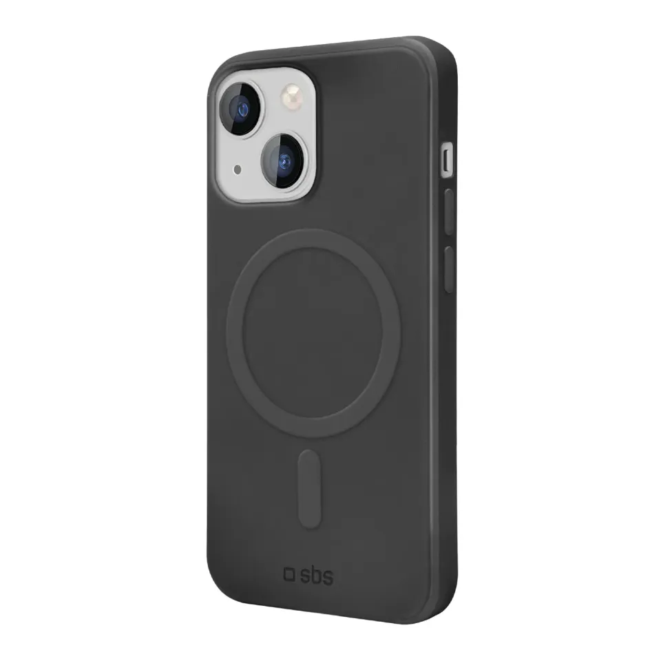 SBS Instinct Mag Hülle für iPhone 15 schwarz MagSafe soft-touch