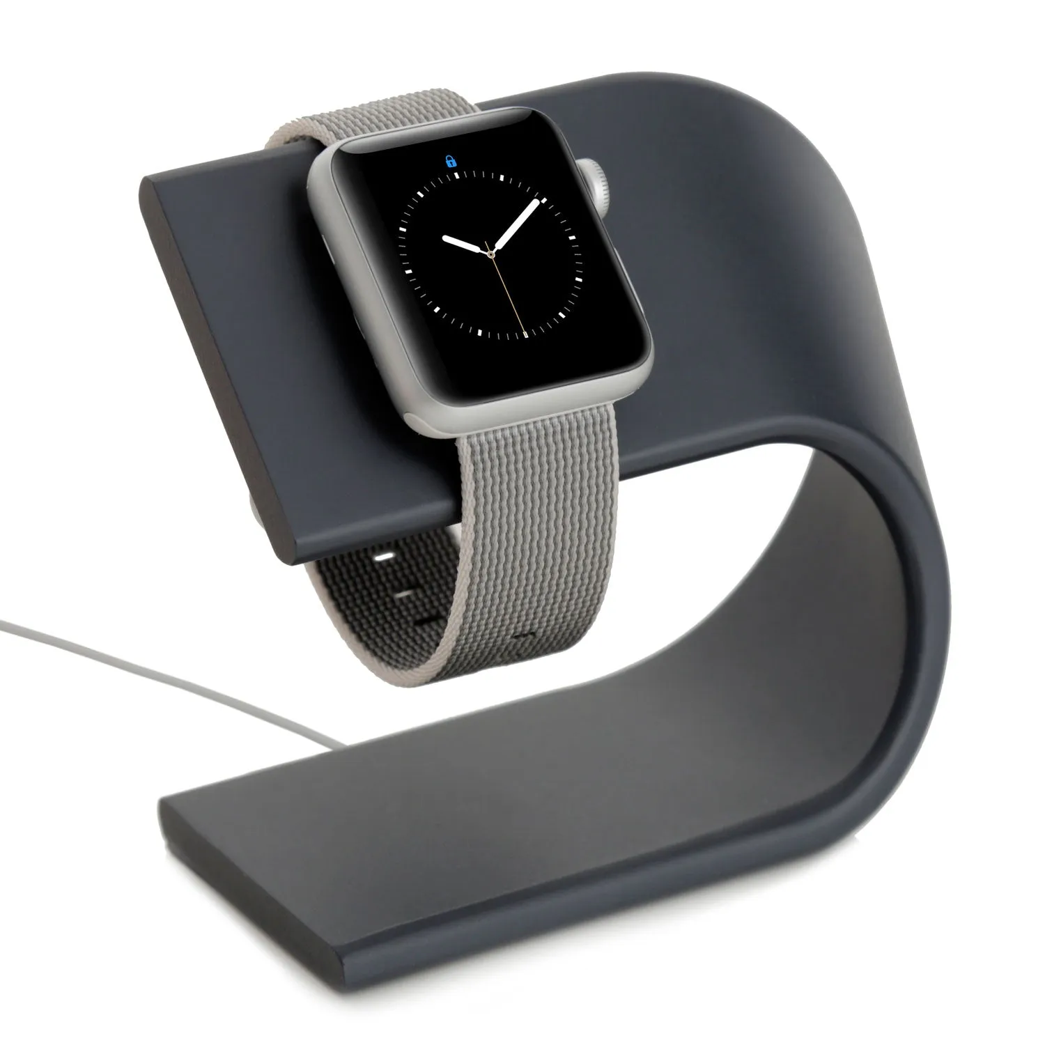 arktisband Aluminium Apple Watch Ständer schwarz