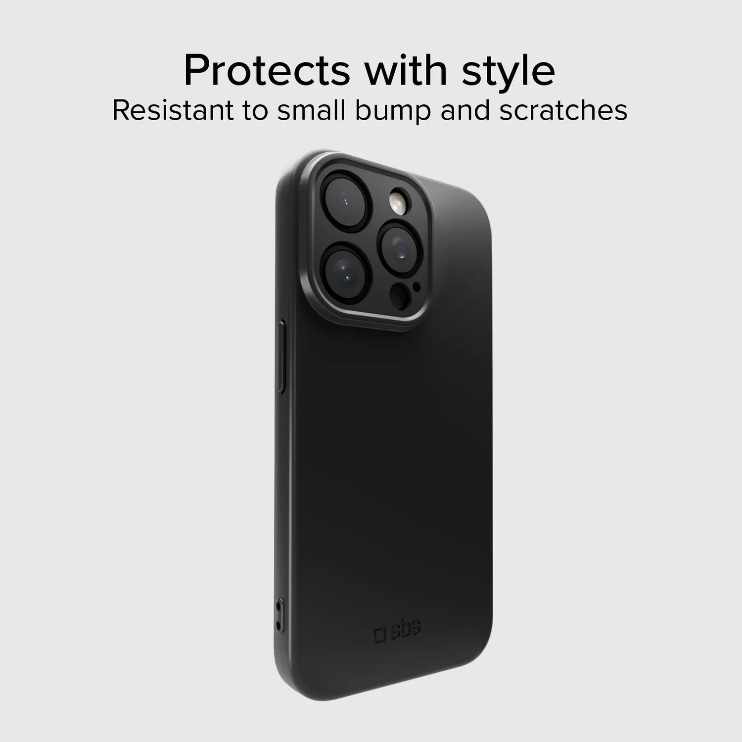 SBS Instinct Hülle iPhone 15 Pro Max schwarz weich
