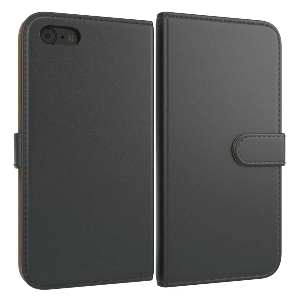 EAZY CASE iPhone SE 2022 Book Klapphülle Schwarz