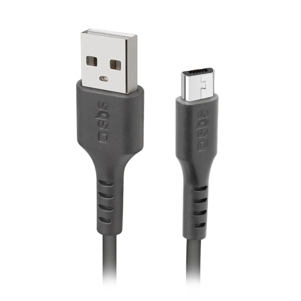 SBS USB 2.0 Micro-USB Datenkabel 3 m Schwarz