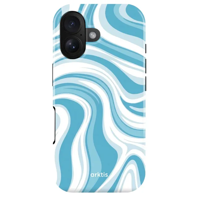 arktis Blue Lagoon iPhone 17 Hülle MagSafe mit Print
