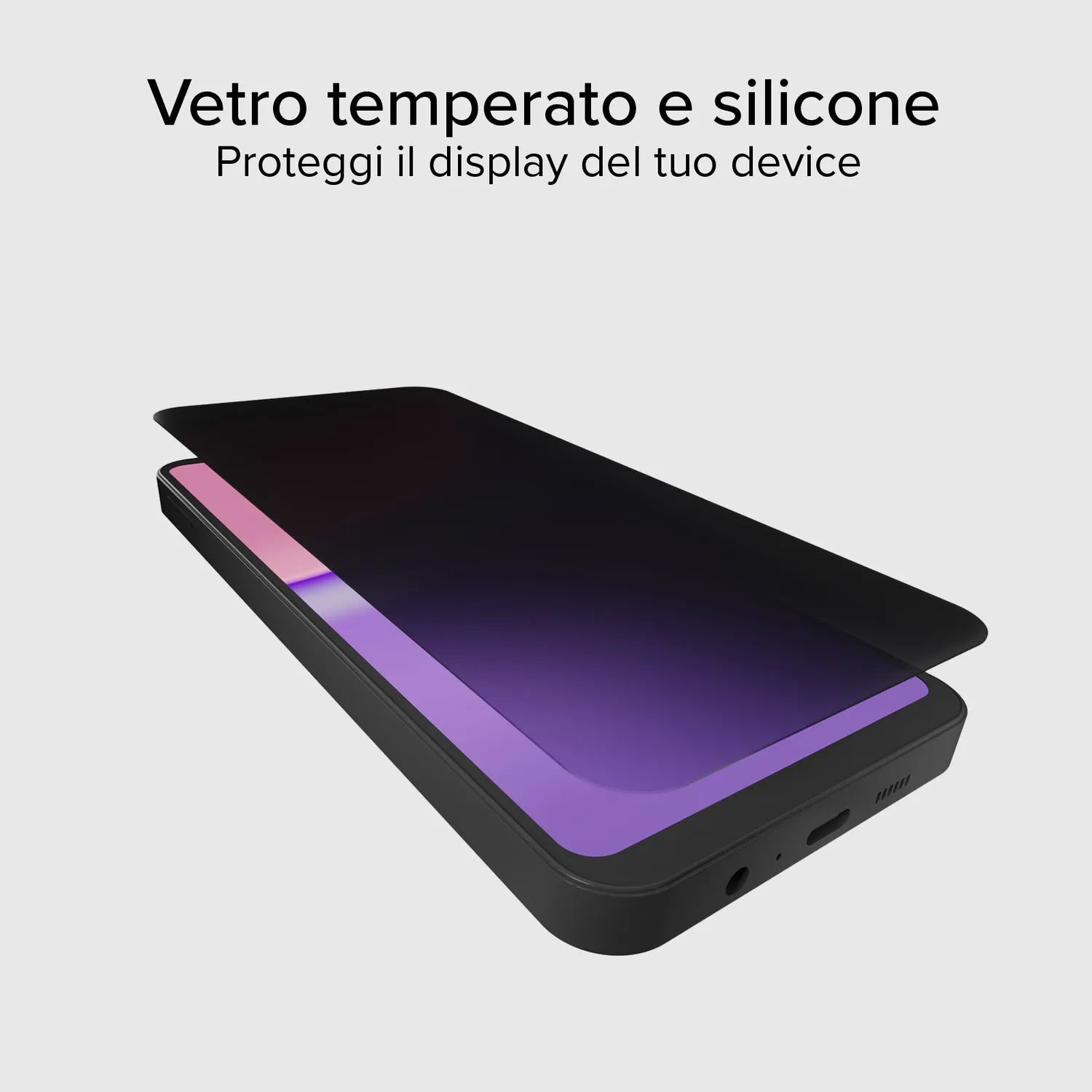 SBS Full Cover Privacy Displayschutz Galaxy A15 transparent Blickschutz