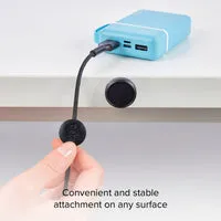 SBS USB-C Kabel mit Magnethalter Stoff schwarz