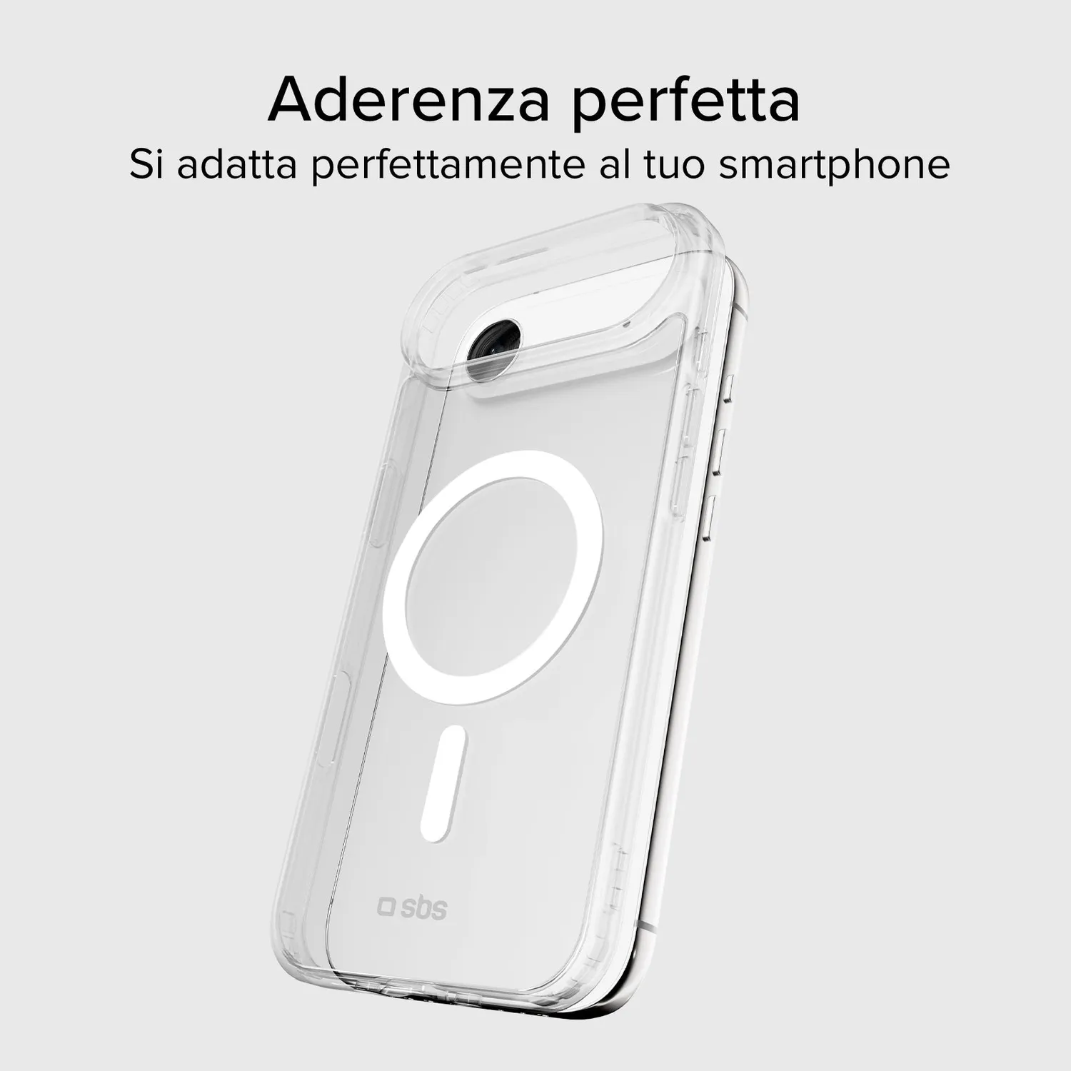 SBS iPhone Air Handyhülle Transparent MagSafe TPU+PC