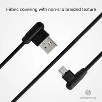 SBS Micro-USB Ladekabel 90° 1m mit Datenfunktion