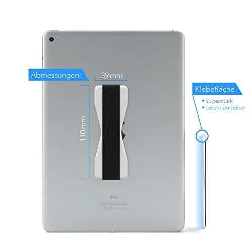EAZY CASE Universal Tablet Fingerhalter Weiß selbstklebend