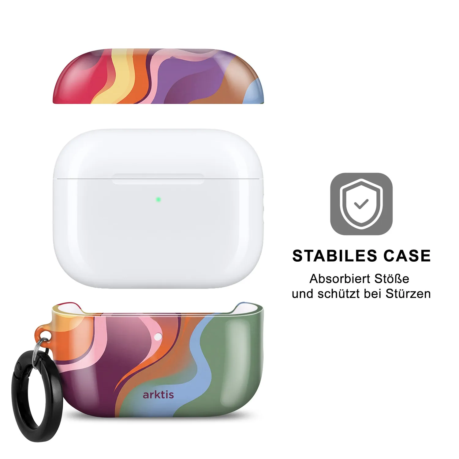 arktis Happy Life AirPods Pro 3 Hülle mit Print