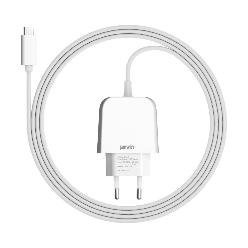 Artwizz PowerPlug USB-C Ladegerät mit Kabel 200 cm 15W