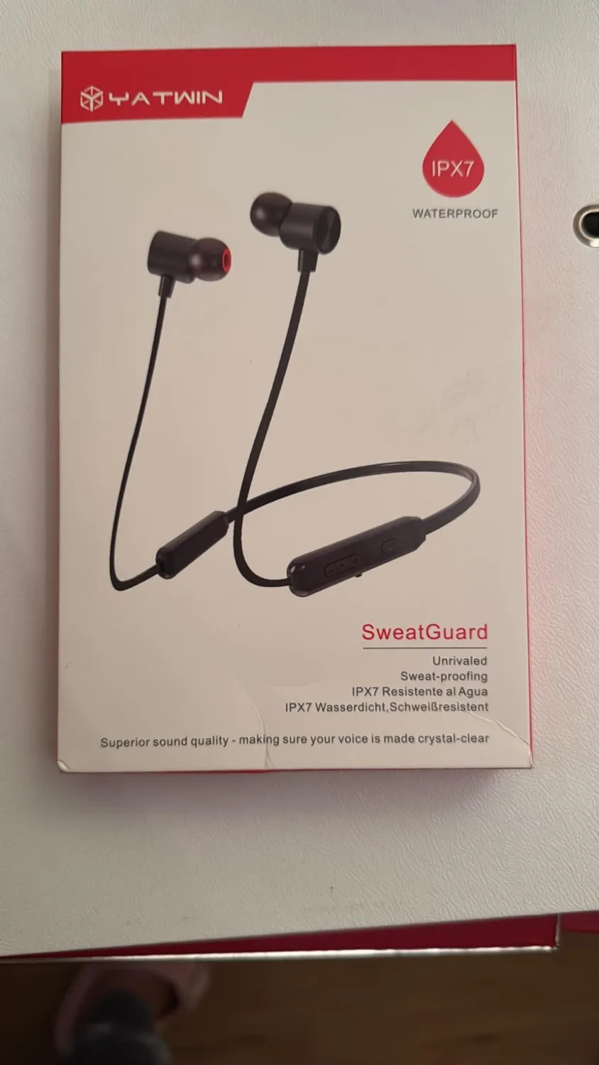 YATWIN Sport Bluetooth Kopfhörer In-Ear Schwarz IPX7