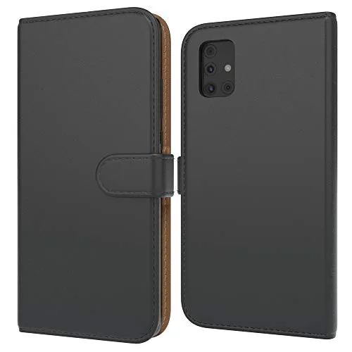 EAZY CASE Galaxy A51 Klapphülle Schwarz Bookstyle