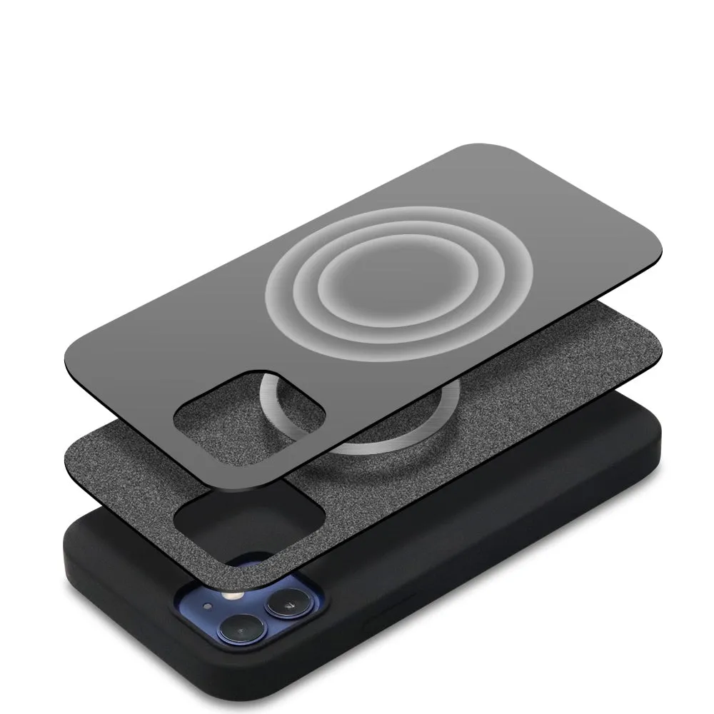 arktis Silikon iPhone 13 Pro Hülle MagSafe schwarz
