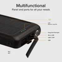 SBS Solar Powerbank 5000 mAh mit Wireless Charging
