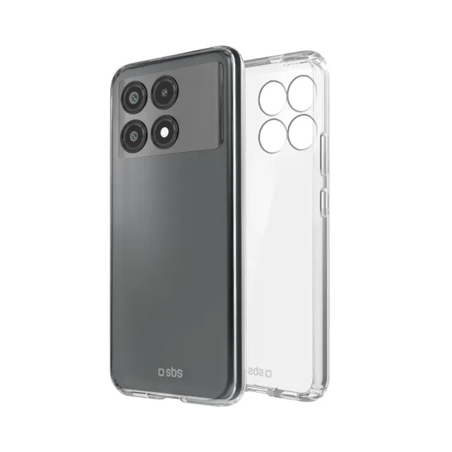 SBS Skinny Poco X6 Pro 5G Handyhülle Transparent dünn