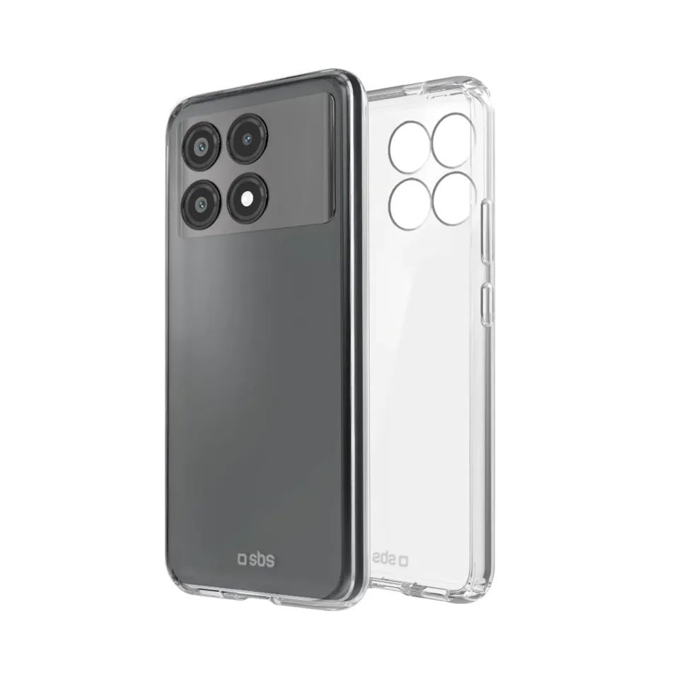 SBS Skinny Poco X6 Pro 5G Handyhülle Transparent dünn