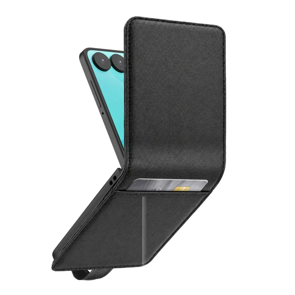 SBS Samsung Galaxy Z Flip 8 Flip Hülle Schwarz Kartenfach